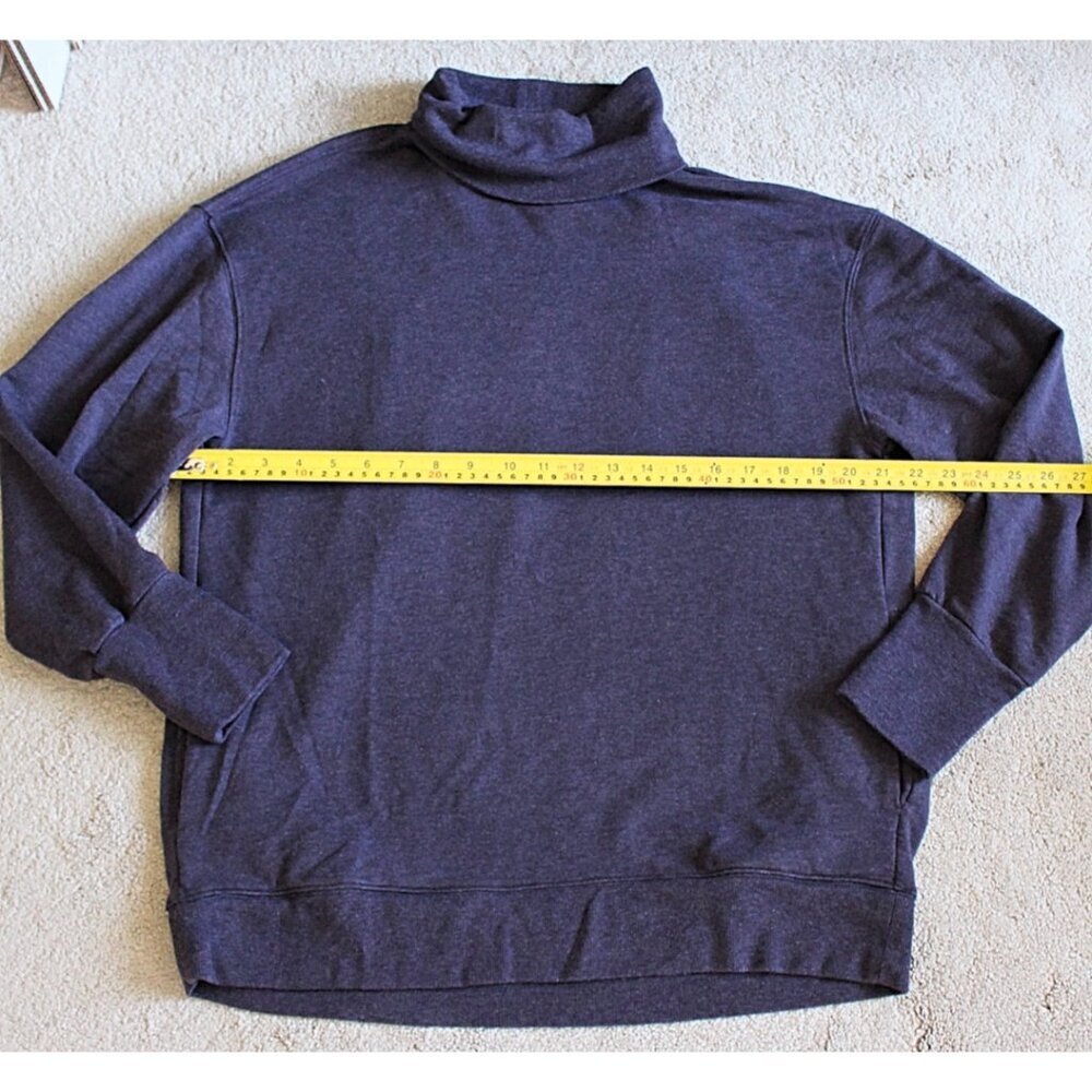 Athleta - Balance Cinch Turtleneck Sweatshirt in Crocus Violet Heather, L - Picture 10 of 11